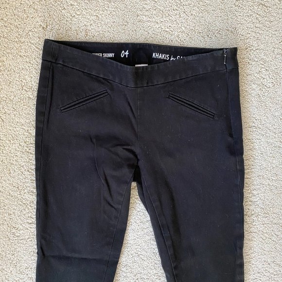 Gap Super Skinny Cropped Black Khakis - Picture 4 of 9